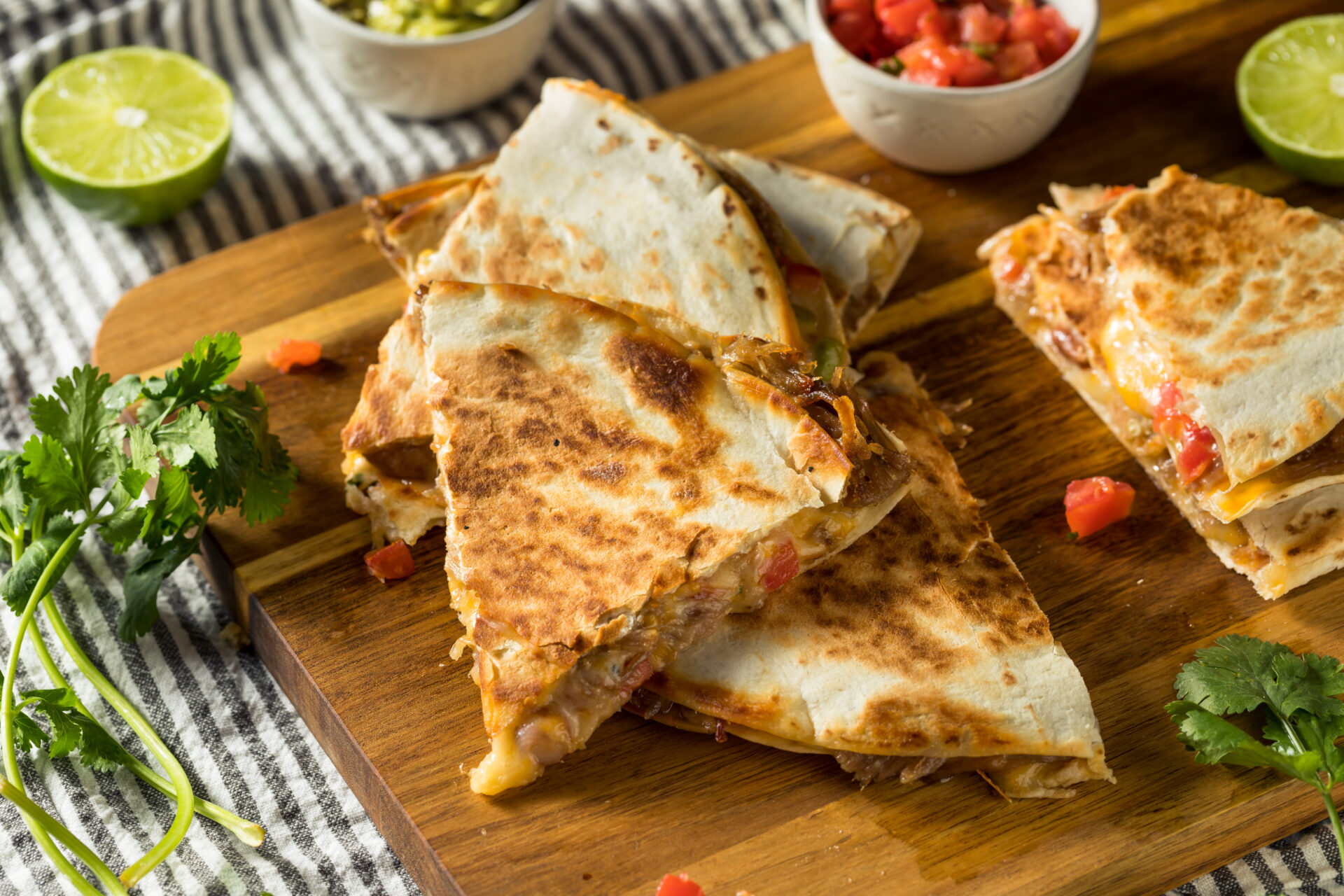 Pork quesadillas