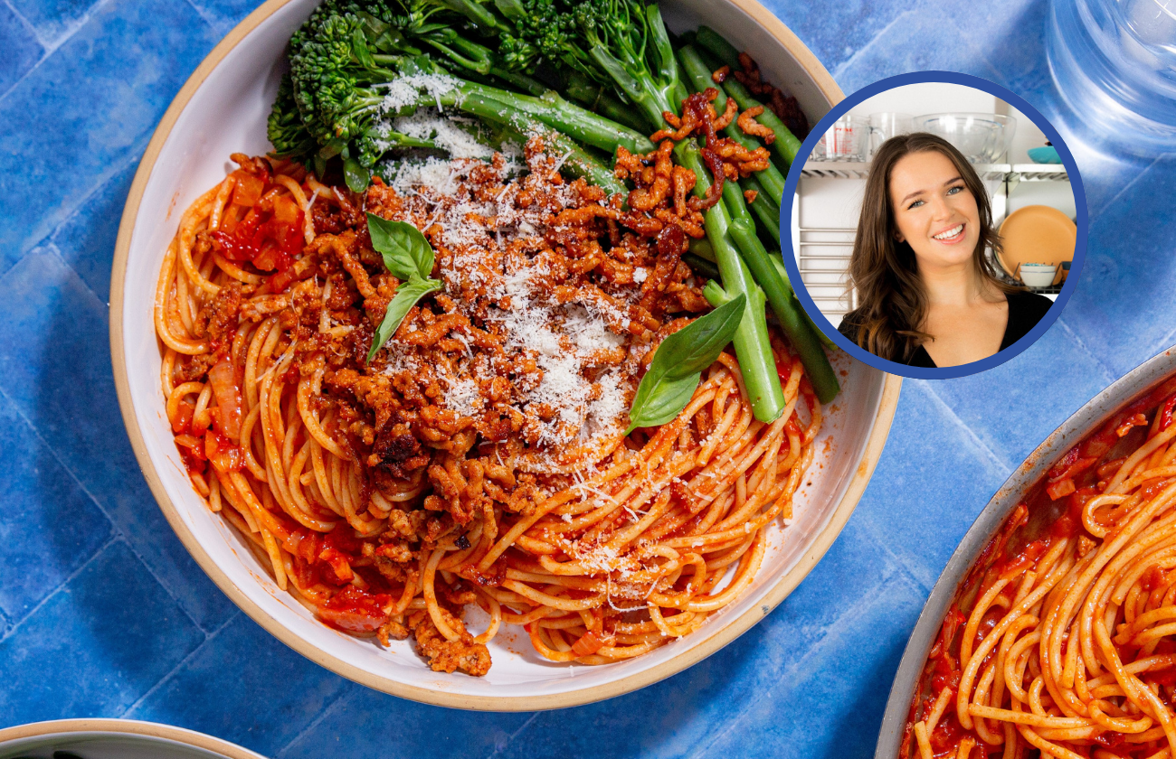 Spaghetti arrabbiata with broccoli
